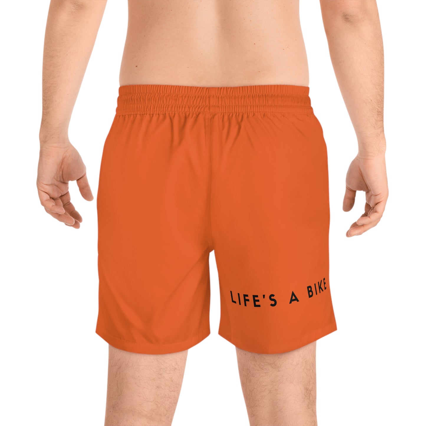 Men's Mid-Length Swim Shorts - ORANGE