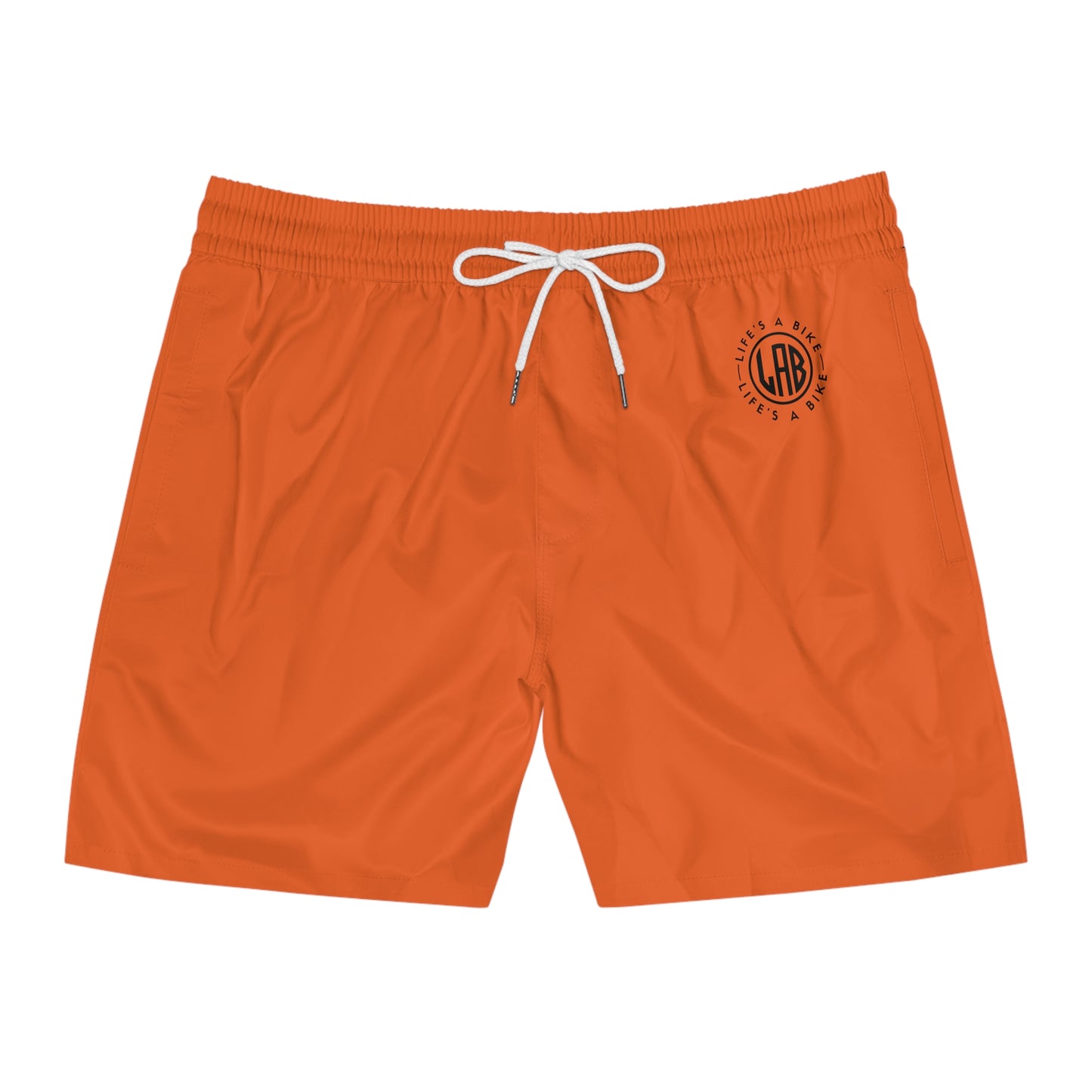 Men's Mid-Length Swim Shorts - ORANGE