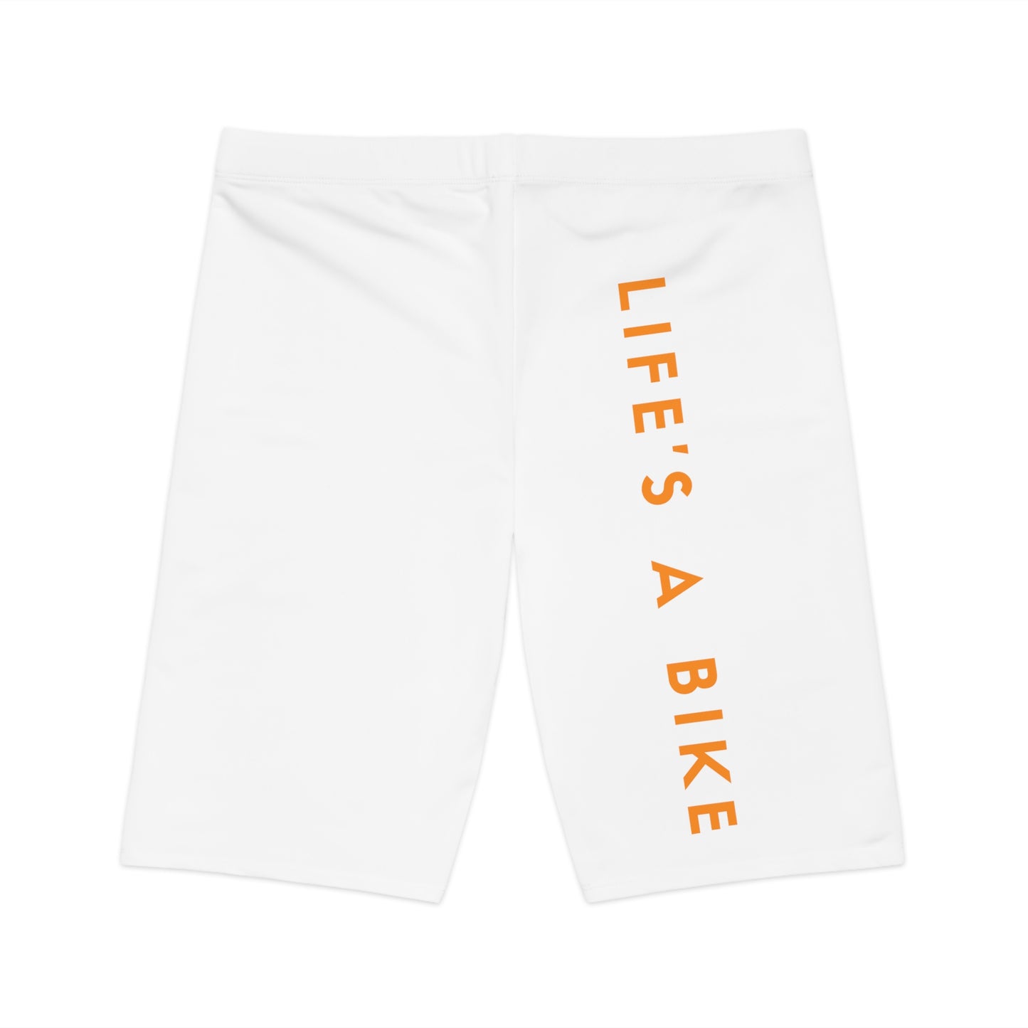 Women's Bike Shorts - White / Orange LAB