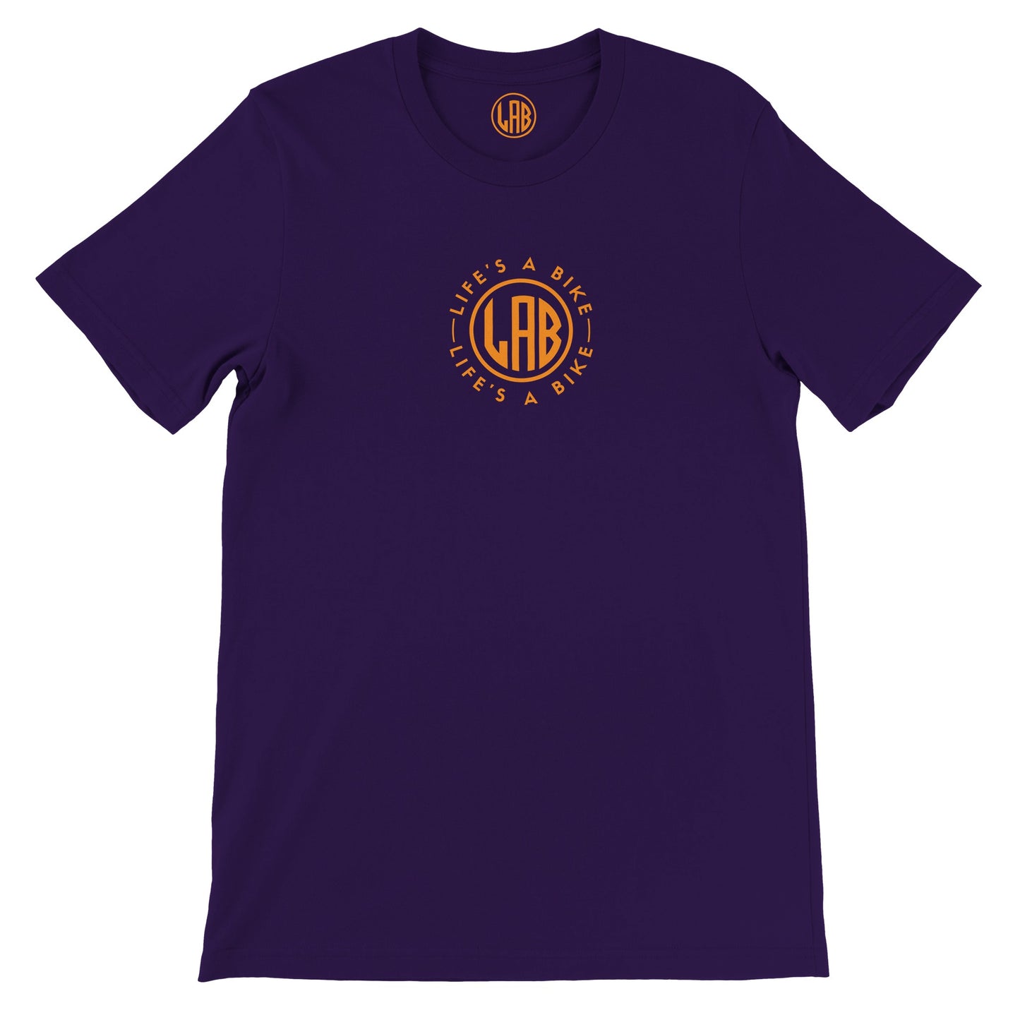 Athletic Crewneck T-shirt - Orange logo (Premium Unisex)