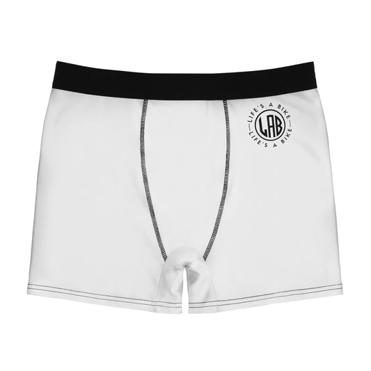 Men's Boxer Briefs - White / Black LAB