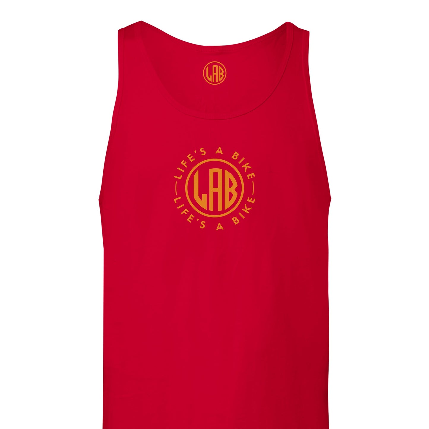 Premium Unisex Tank Top - Orange Logo