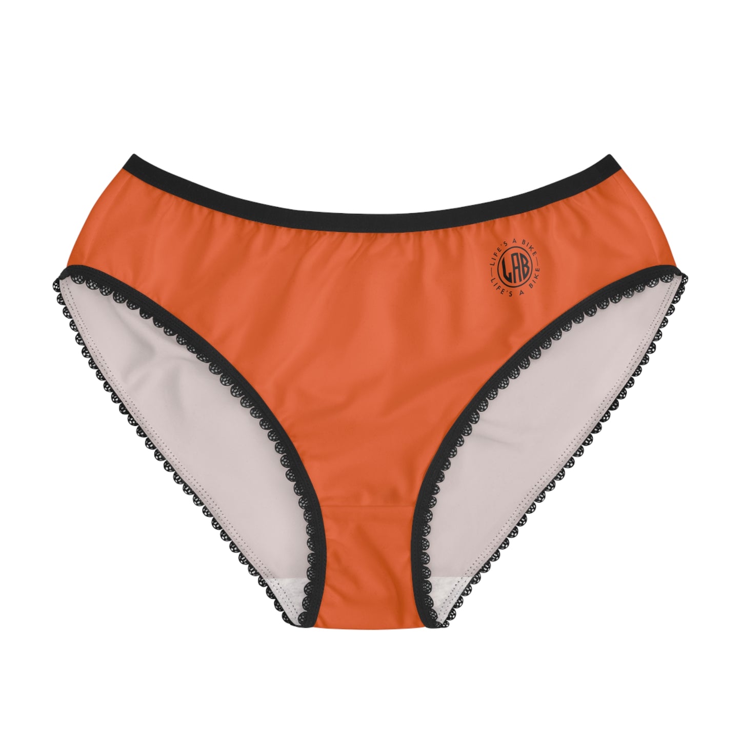 Women's Briefs - Orange / Black LAB