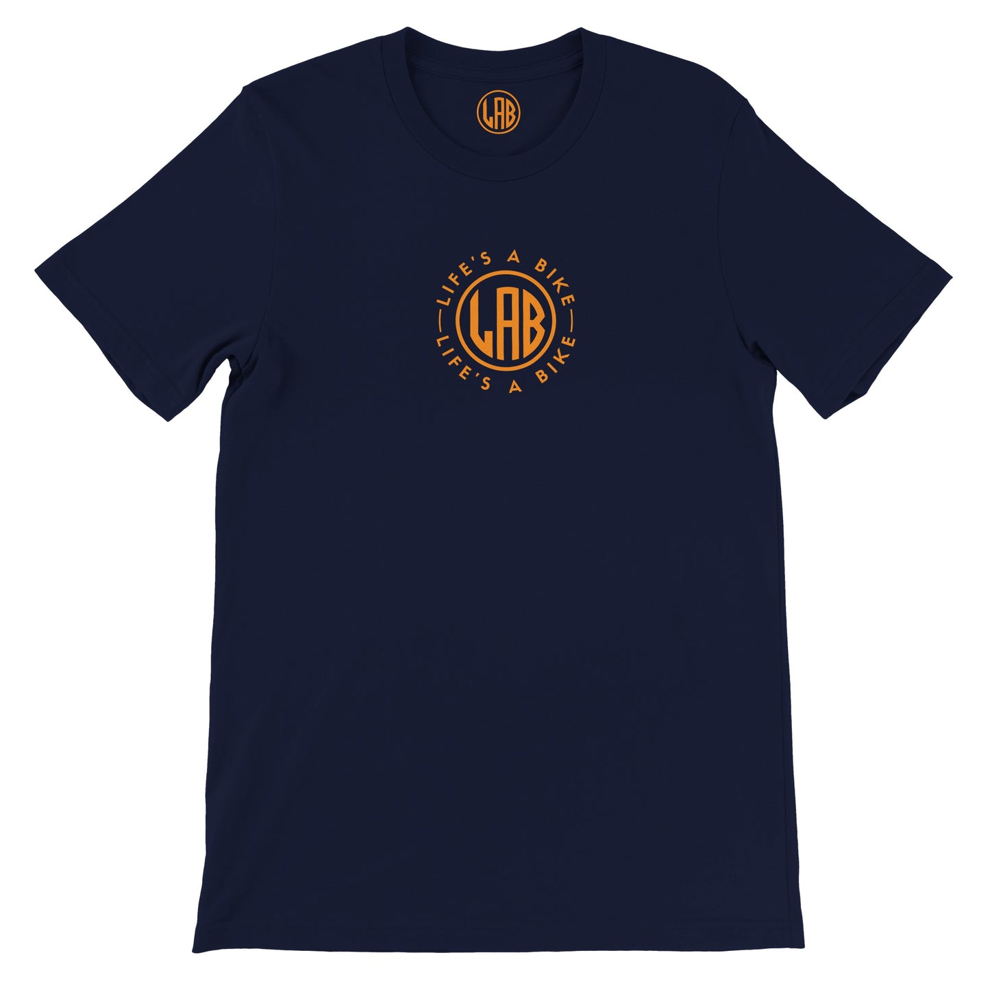 Athletic Crewneck T-shirt - Orange logo (Premium Unisex)